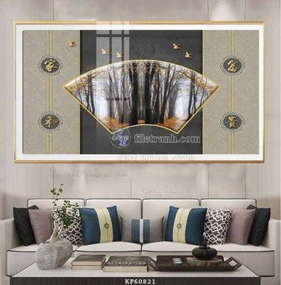 File tranh File tranh hiện đại pha lê gương KF60821 (ảnh gốc) độc quyền