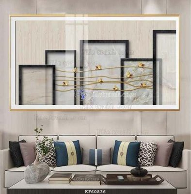 File tranh in trần File tranh hiện đại pha lê gương KF60836 (ảnh gốc siêu nét)