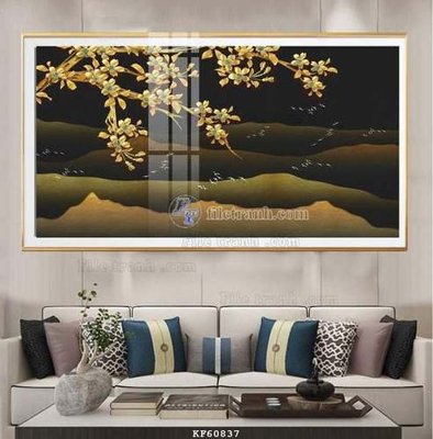 File gốc File tranh hiện đại pha lê gương KF60837 (cho in UV) siêu nét