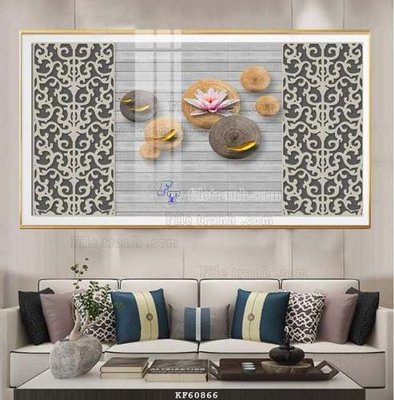 File in ấn chuyên nghiệp File tranh hiện đại pha lê gương KF60866 (file gốc)