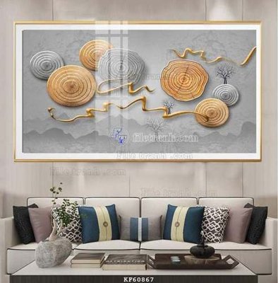 File in mica File tranh hiện đại pha lê gương KF60867 (ảnh gốc) đẹp