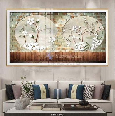 File gốc File tranh hiện đại pha lê gương KF60883 (ảnh chi tiết) để in ấn