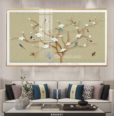 File tranh File tranh hiện đại pha lê gương KF60897 (gốc) phong cách tối giản