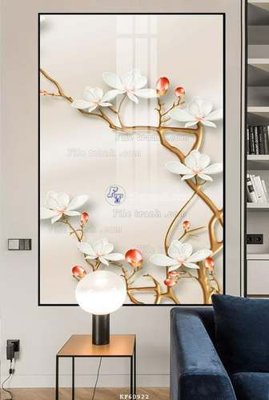 File tranh File tranh hiện đại pha lê gương KF60922 (ảnh gốc) in trần xuyên sáng