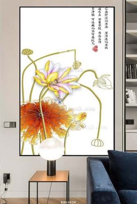 File in trần File tranh hiện đại pha lê gương KF60938 (file gốc) xuyên sáng