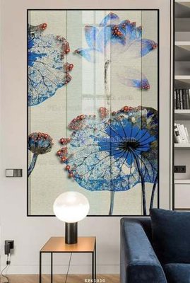 File tranh gốc PSD File tranh hiện đại pha lê gương KF61010 còn nguyên layer