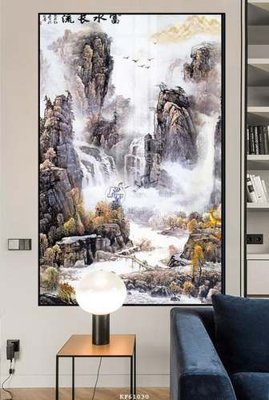 Ảnh gốc File tranh hiện đại pha lê gương KF61030 (siêu chi tiết) để in ấn