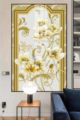 Ảnh gốc File tranh hiện đại pha lê gương KF61045 (siêu chi tiết) để in ấn