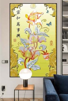 File ảnh File tranh hiện đại pha lê gương KF61052 (gốc) in PP, decal