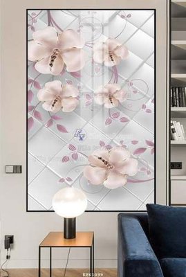 File gốc File tranh hiện đại pha lê gương KF61099 (in lụa) tranh phong thủy