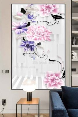 File gốc File tranh hiện đại pha lê gương KF61106 (cho in 3D) độc đáo