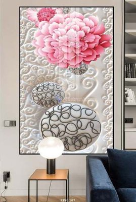 File gốc File tranh hiện đại pha lê gương KF61107 (in mica) cắt laser