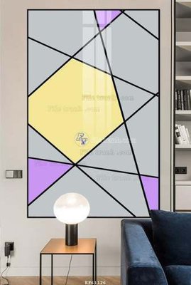 File in trần File tranh hiện đại pha lê gương KF61126 (bản gốc) đại dương