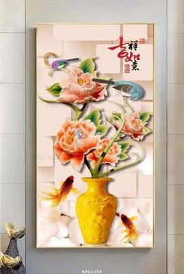 File tranh gốc File tranh hiện đại pha lê gương KF61158 (bản quyền) file PSD