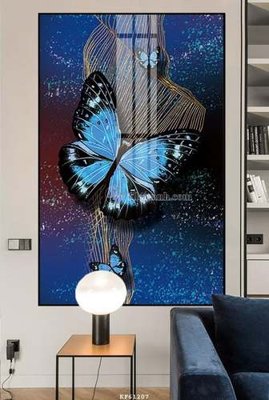 File in lụa File tranh hiện đại pha lê gương KF61207 (tân cổ điển) File tranh hiện đại pha lê gương KF61207