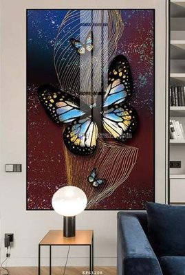 File ảnh File tranh hiện đại pha lê gương KF61208 (gốc) in Hiflex