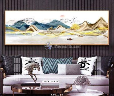 File PSD File tranh hiện đại pha lê gương KF61215 (gốc) tách lớp chi tiết