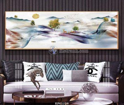 File tranh quảng cáo File tranh hiện đại pha lê gương KF61228 (download file gốc)