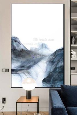 File gốc in mica File tranh hiện đại pha lê gương KF61268 chất lượng