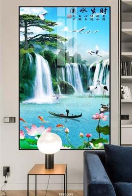 File gốc File tranh hiện đại pha lê gương KF61298 (thiết kế) cho in ấn