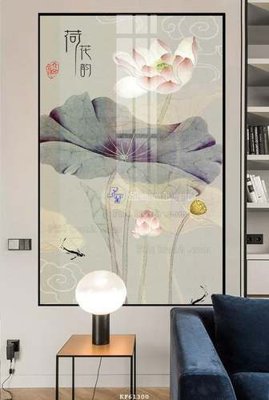 File in trần File tranh hiện đại pha lê gương KF61300 (bản gốc) mây trời