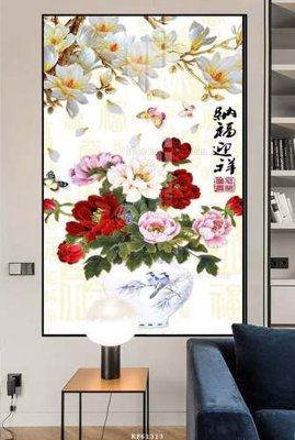 File tranh File tranh hiện đại pha lê gương KF61313 (gốc) chủ đề trẻ em