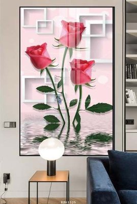 File in trần File tranh hiện đại pha lê gương KF61325 (bản gốc) đại dương