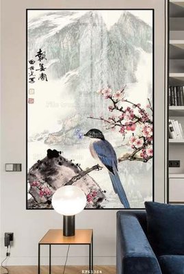 File gốc File tranh hiện đại pha lê gương KF61364 (phong cách) châu Âu