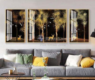 File ảnh File tranh hiện đại pha lê gương KF61385 (gốc) in quảng cáo ngoài trời