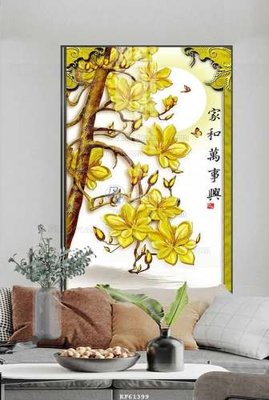 File tranh gốc File tranh hiện đại pha lê gương KF61399 chủ đề hiện đại