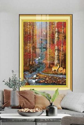 Cung cấp file tranh gốc File tranh hiện đại pha lê gương KF61420 độc quyền