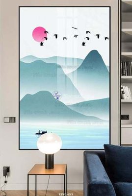 File gốc File tranh hiện đại pha lê gương KF61453 (phong cách) tối giản