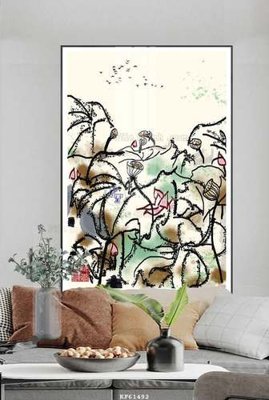 File tranh File tranh hiện đại pha lê gương KF61492 (ảnh gốc) in trần xuyên sáng