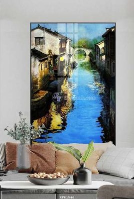 File gốc File tranh hiện đại pha lê gương KF61546 (phiên bản chuẩn) để in ấn