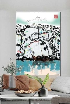 File ảnh File tranh hiện đại pha lê gương KF61551 (gốc) dùng in Pano