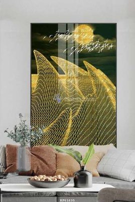 File in lụa File tranh hiện đại pha lê gương KF61635 (tân cổ điển) File tranh hiện đại pha lê gương KF61635