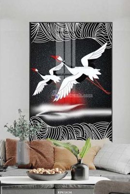 File gốc File tranh hiện đại pha lê gương KF61636 (in mica) làm quà tặng