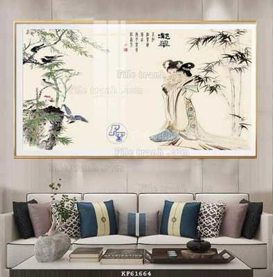 Download file gốc File tranh hiện đại pha lê gương KF61664 (in mica) 3D