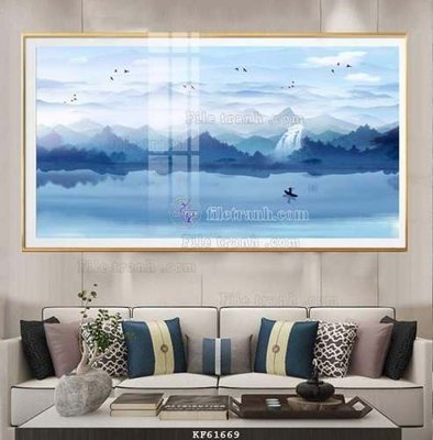 File gốc File tranh hiện đại pha lê gương KF61669 (in lụa) cao cấp