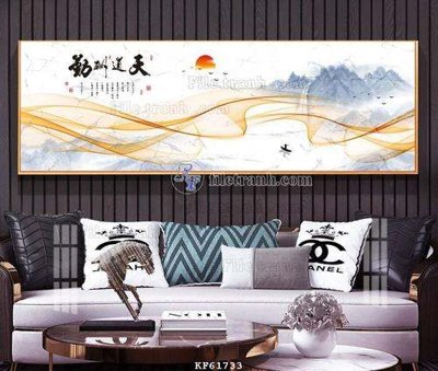 Tải file gốc in lụa File tranh hiện đại pha lê gương KF61733 siêu nét