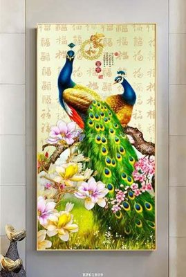 File ảnh gốc File tranh hiện đại pha lê gương KF61809 không vỡ nét