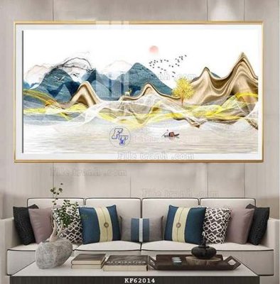 Ảnh gốc File tranh hiện đại pha lê gương KF62014 (độ nét cao) in tráng gương