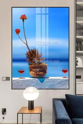 File gốc File tranh hiện đại pha lê gương KF62221 (PNG) không nền chất lượng