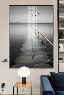 File gốc File tranh hiện đại pha lê gương KF62285 (in lụa) tranh phong thủy