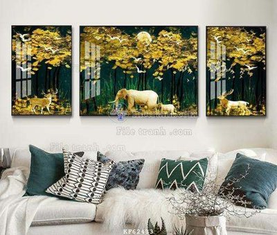 Tệp tin gốc File tranh hiện đại pha lê gương KF62483 (chất lượng cao) File tranh hiện đại pha lê gương KF62483