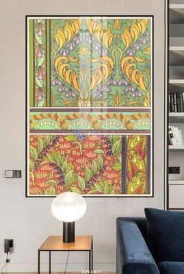 File tranh File tranh hiện đại pha lê gương KF62487 (bản gốc) in lụa dán tường