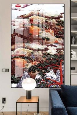 File tranh File tranh hiện đại pha lê gương KF62508 (gốc) chủ đề trẻ em