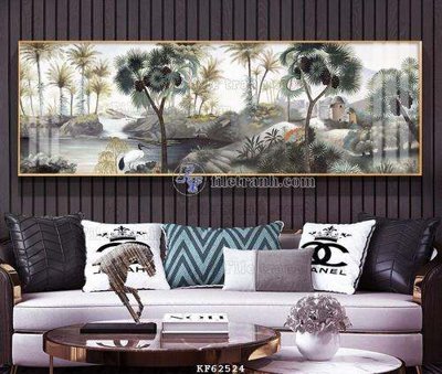 File gốc in ấn File tranh hiện đại pha lê gương KF62524 chất lượng vượt trội