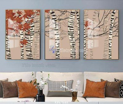 File gốc File tranh hiện đại pha lê gương KF62540 (phong cách) tối giản