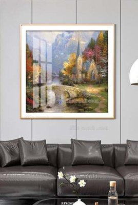 Tải file File tranh hiện đại pha lê gương KF62657 (gốc) chủ đề tôn giáo